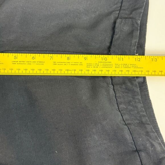 Dana Buchman Black Linen Blend Trouser Pants 14 - Picture 8 of 9